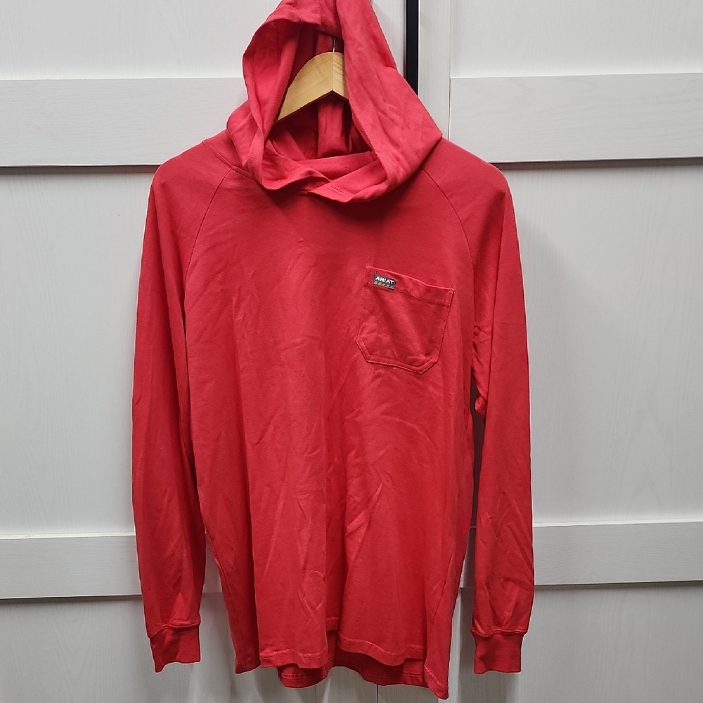 Ariat Pink Hooded Long Sleeve Tee Hoodie Sweater